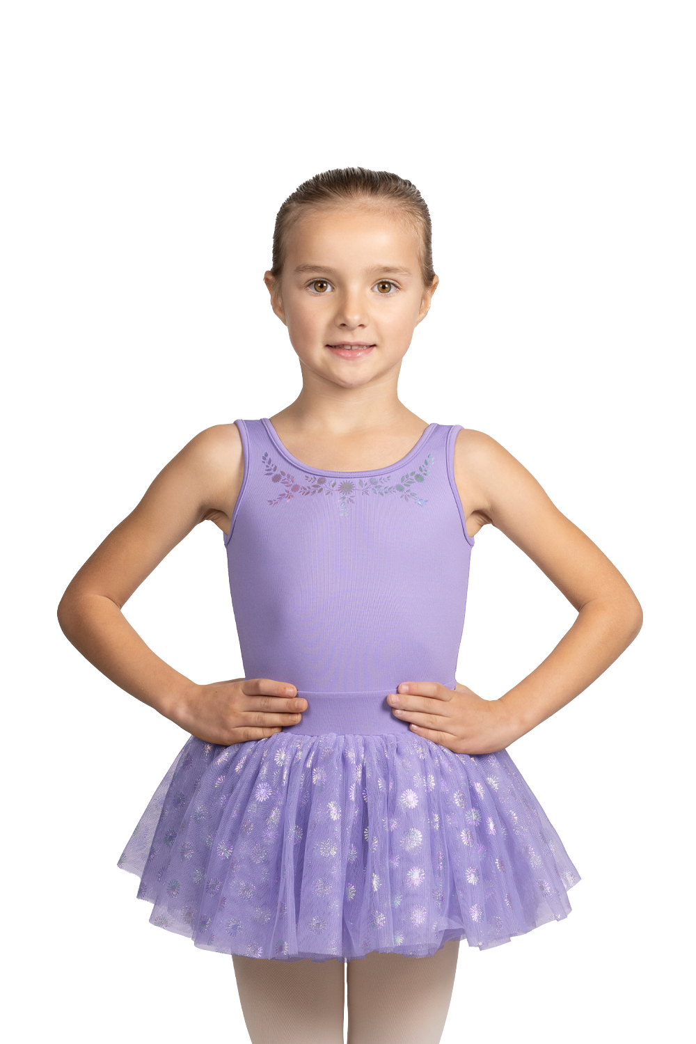 M1490C Lilac Sleeveless Iridescent Tutu