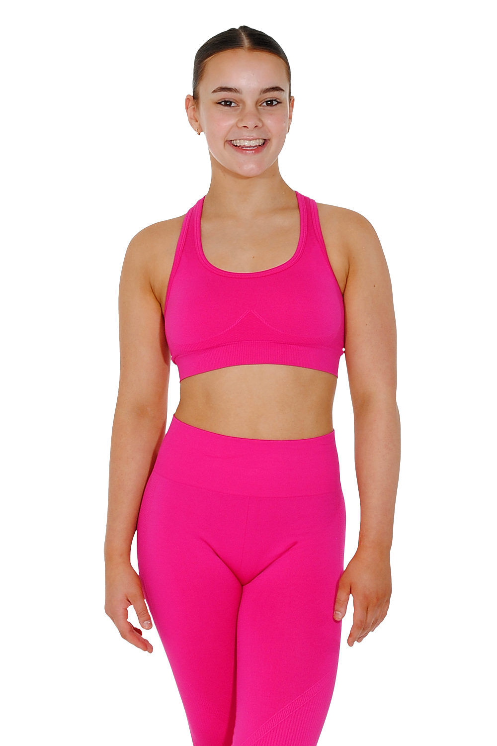 TriDri® Seamless Hot Pink Multi-Sport Sculpt Bra Top