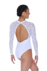 Basilica Daffodil Long Sleeved Lace Leotard