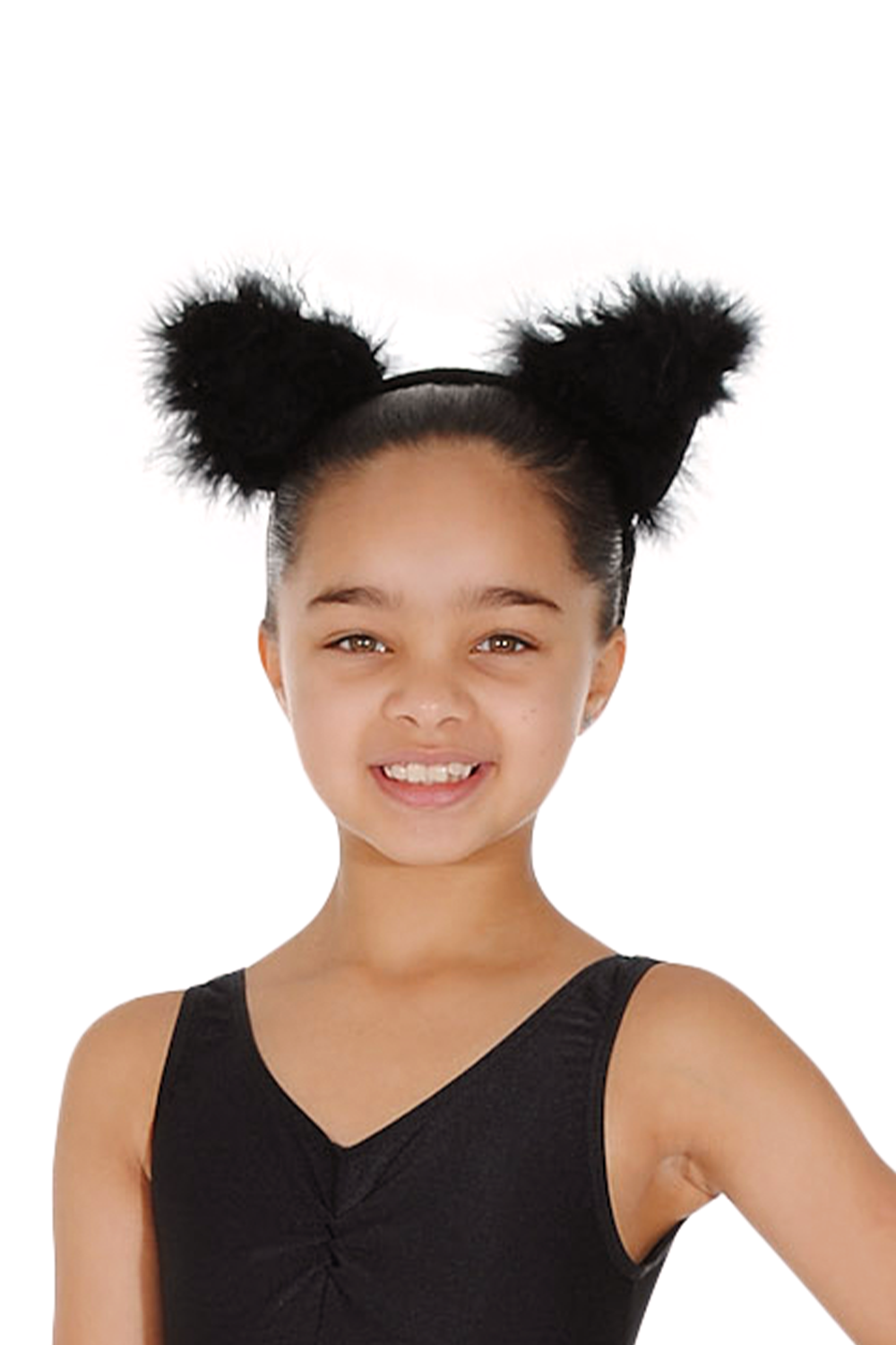 Black Marabou Cat Ears