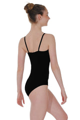 Grand Prix Brielle Black Strappy Low Neck Leotard