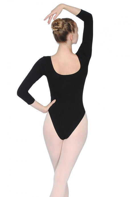 Roch Valley Cotton 3/4 Length Sleeve Leotard