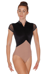 Ballet Rosa Eve Velour Zip Front Leotard