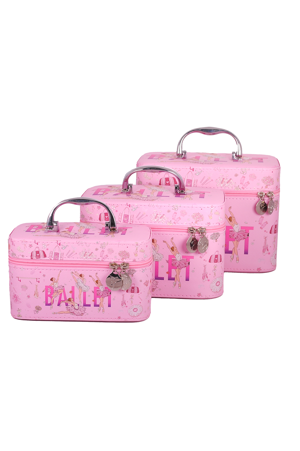 Girardi Three Nesting Ballet Vanity Case Boxes