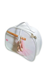 Girardi White Soft Vanity Case with Dance Image and I ♥ Dance Motif