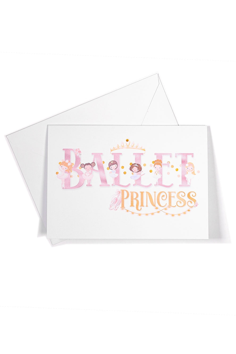 My Purple Rose Ballet Princess Greeting Card