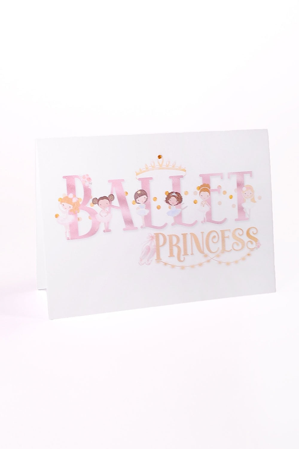 My Purple Rose Ballet Princess Greeting Card