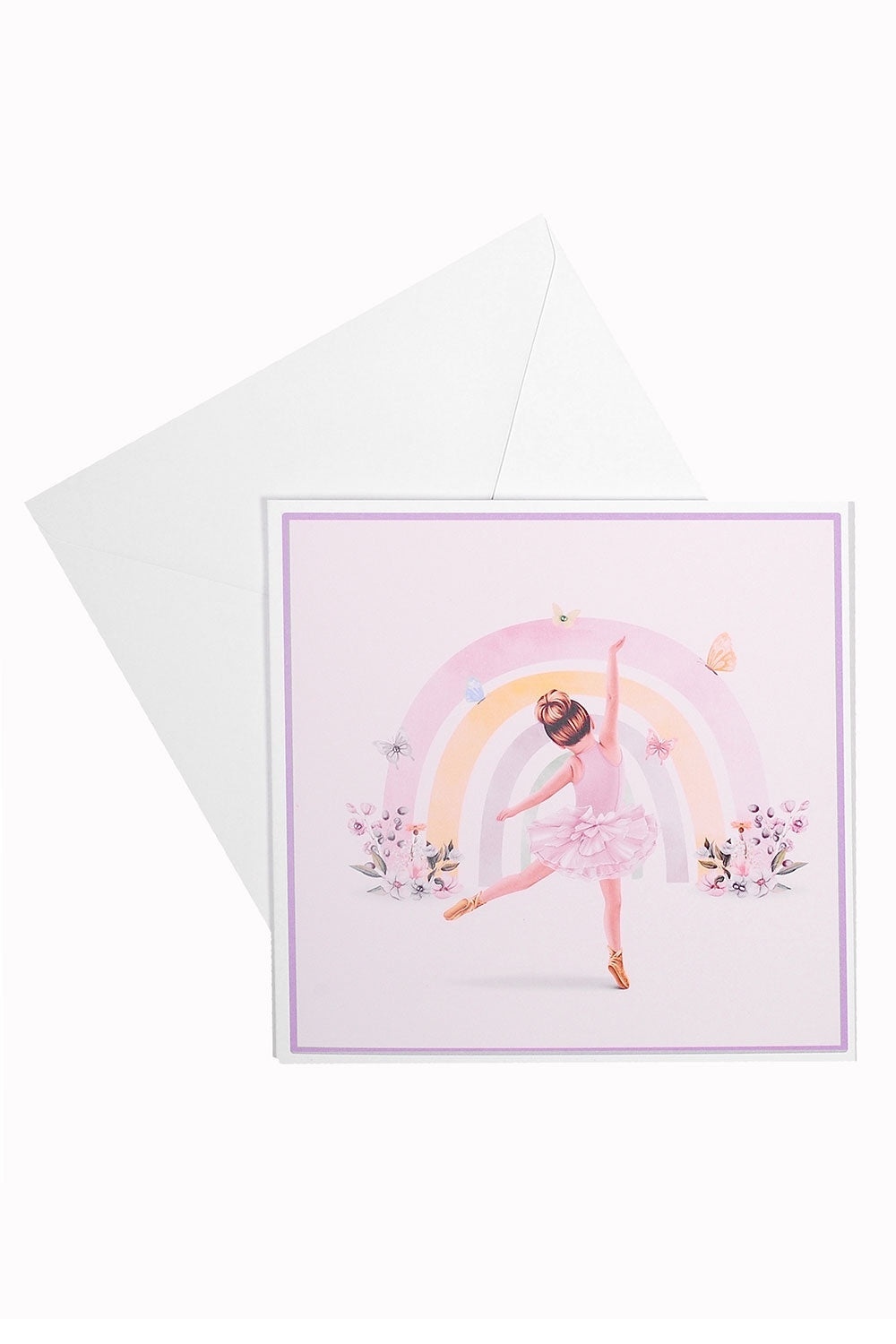 My Purple Rose Joyous Ballerina Greeting Card