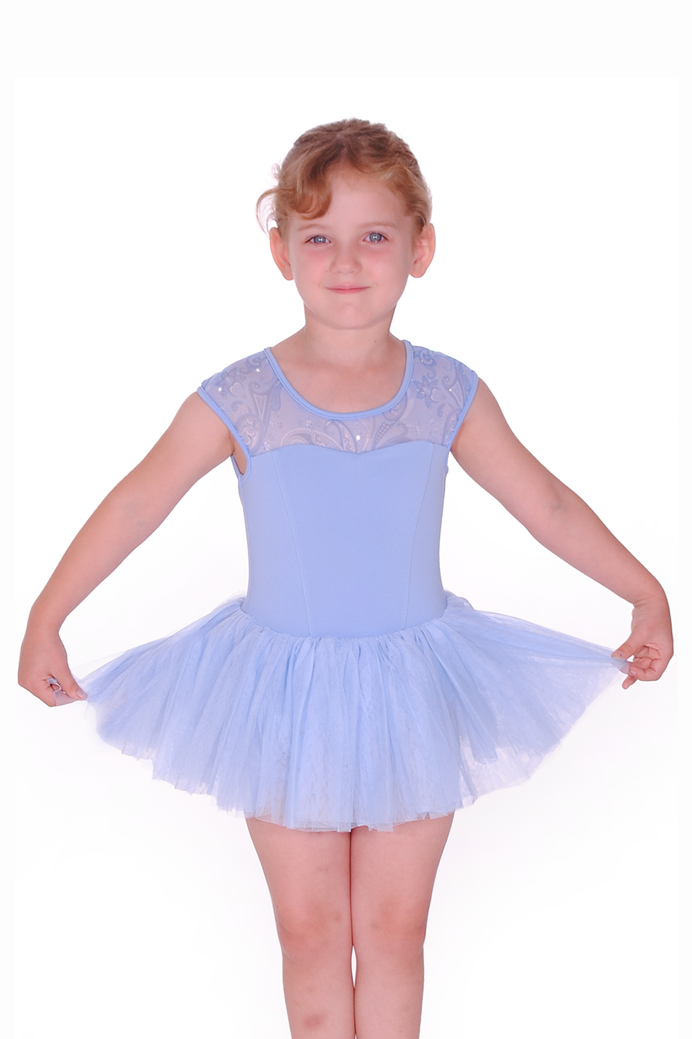 Mirella Paisley Sleeveless Children's Tutu Dress