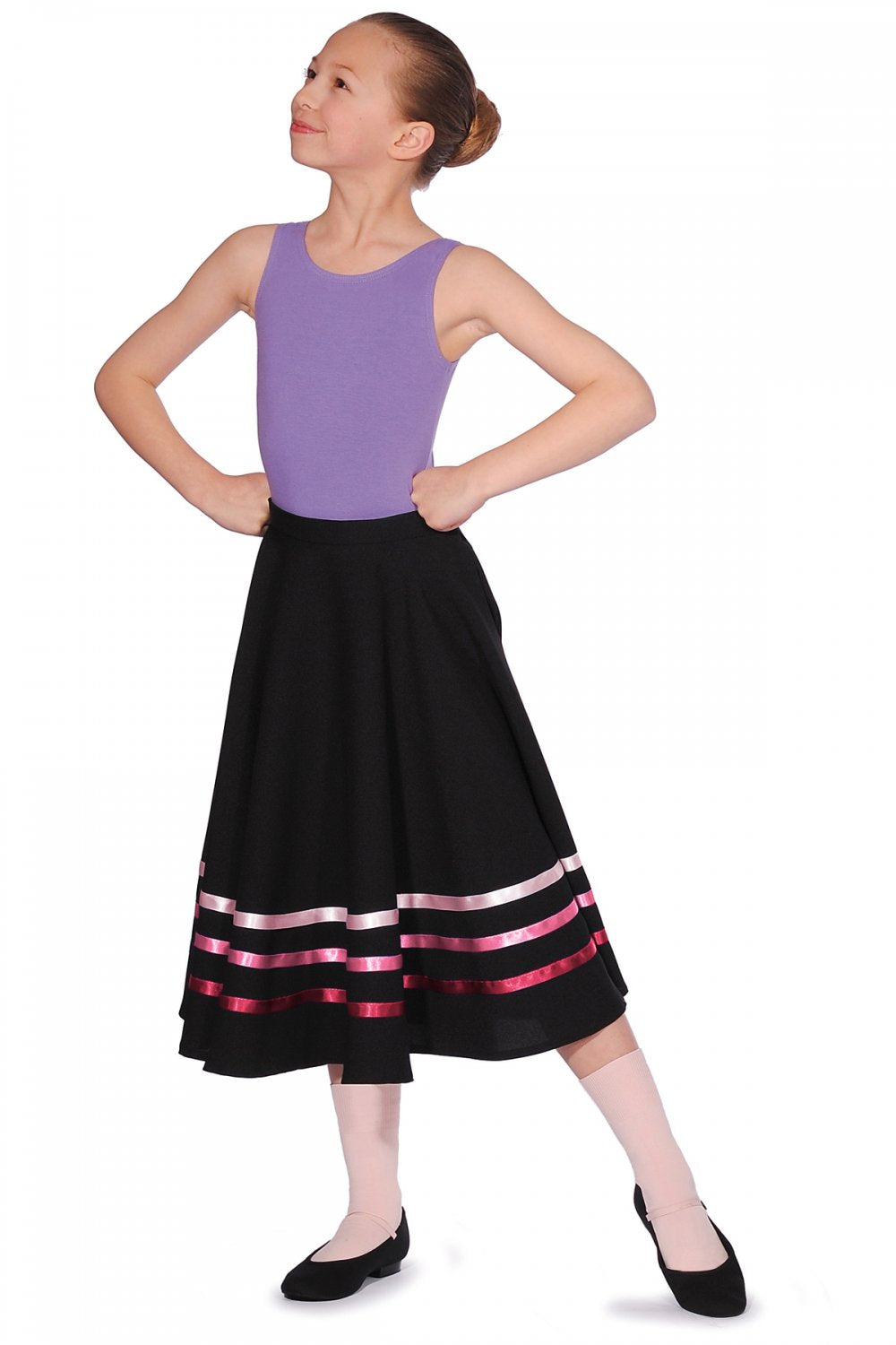 Roch Valley Poly-cotton Character Skirt with coloured ribbons