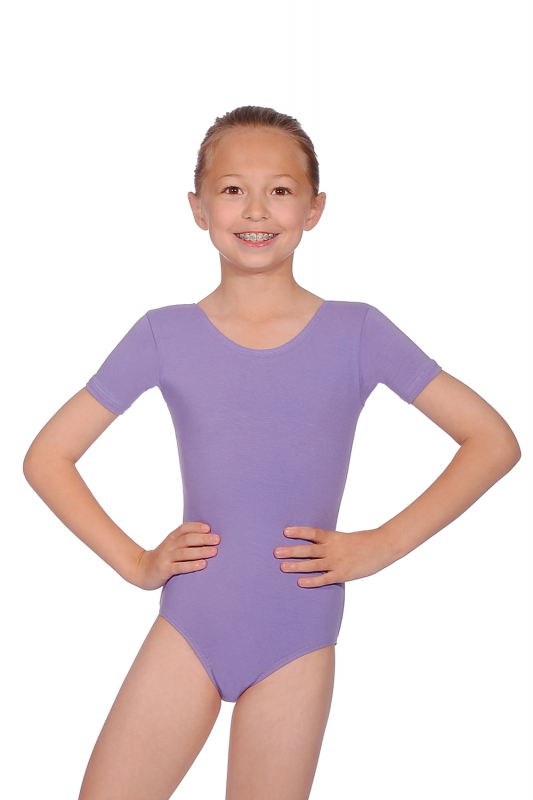 ROCH VALLEY SHORT SLEEVE COTTON PRE-PRIMARY LEOTARD - Dancers World